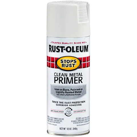 12 OZ Stops Rust Clean Metal Primer Spray - Flat White