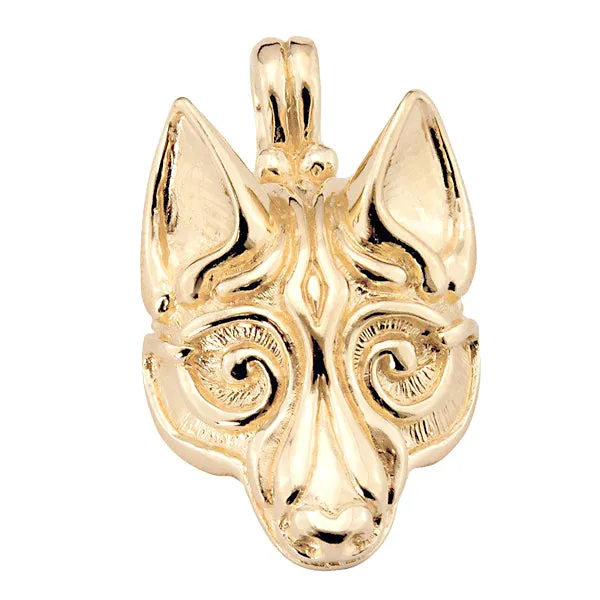 14K Gold Fenrir Pendant