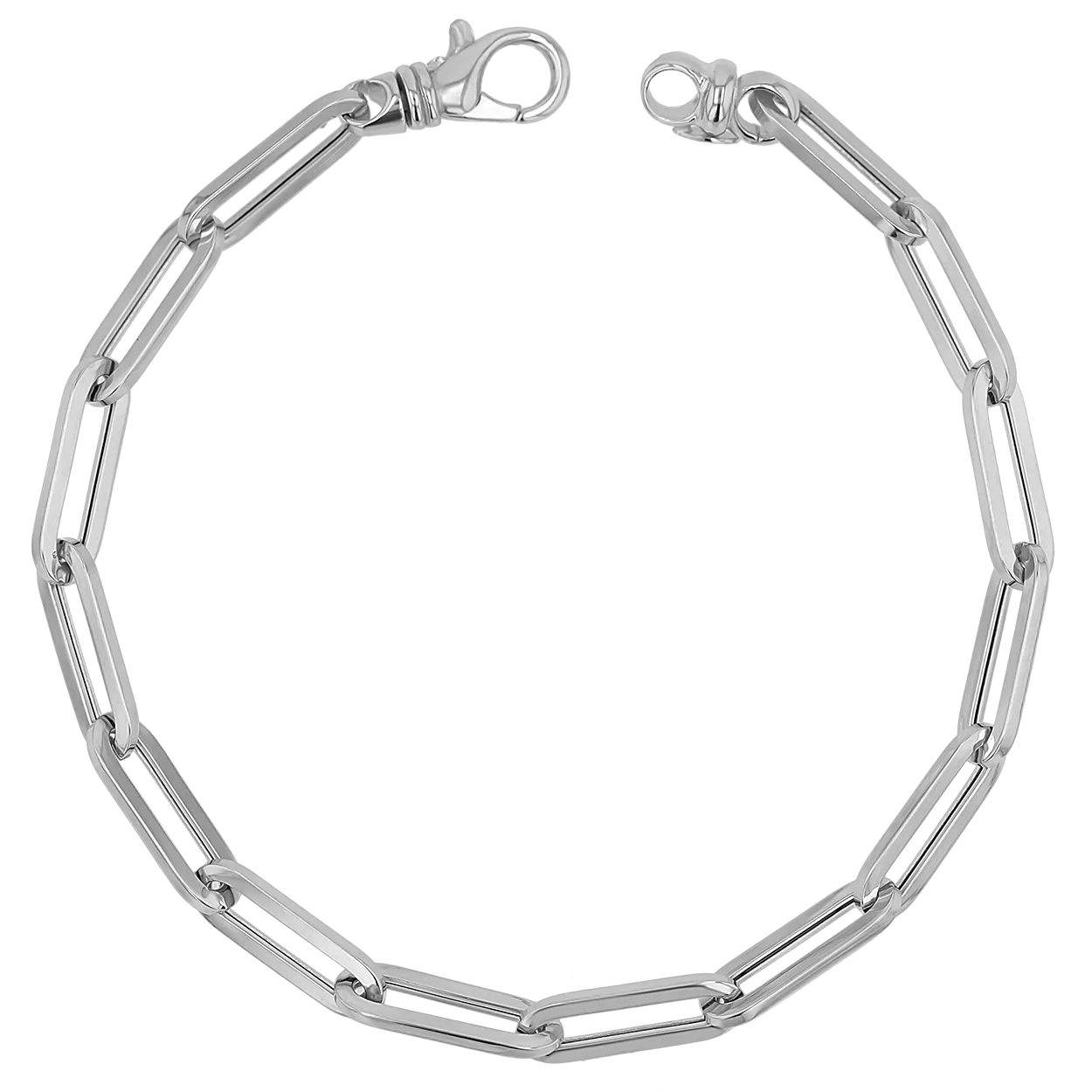 14K Grand Paper Clip Chain Bracelet