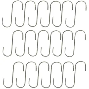 (18) 5 Steel S-Hooks For Various Household and Yard & Garden Applications