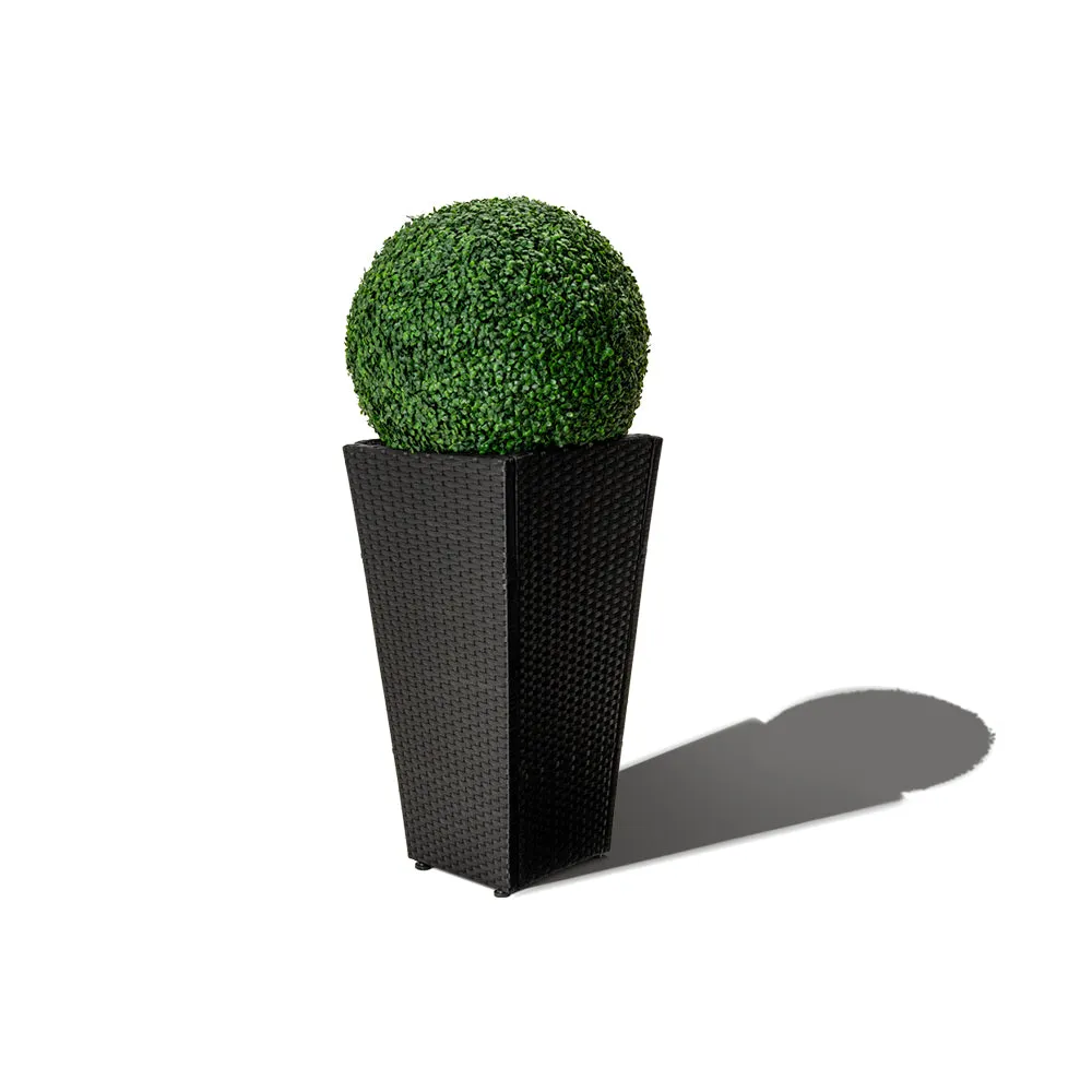 2 PCS 16.9/20.9 inch Faux Topiary Boxwood Ball for Outdoor UV Resistant