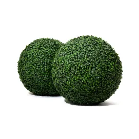 2 PCS 16.9/20.9 inch Faux Topiary Boxwood Ball for Outdoor UV Resistant