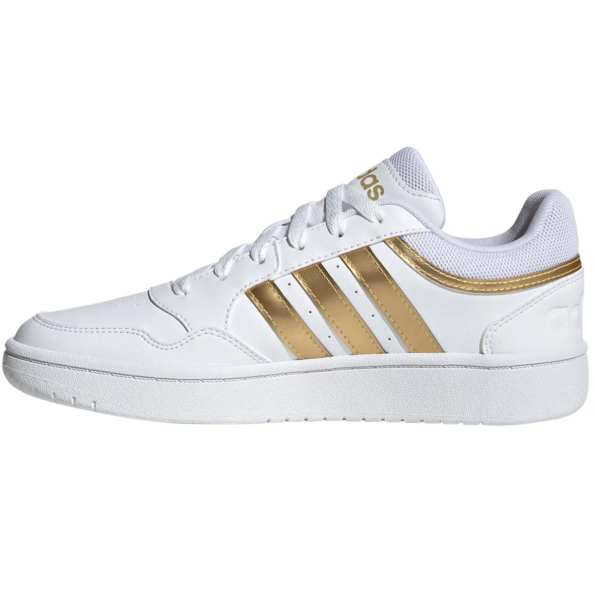 adidas Hoops 3.0 Trainers - Womens - White/Gold