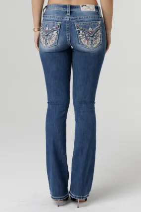 Americana Feathers Bootcut Jeans