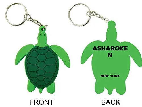 Asharoken New York Souvenir Green Turtle Keychain