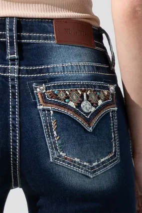 Aztec Accent Bootcut Jeans