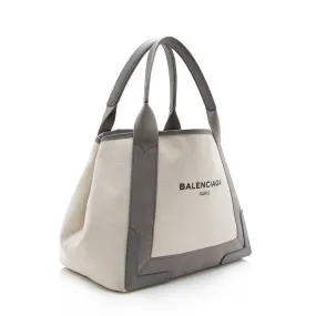 Balenciaga Canvas Logo Cabas Small Tote