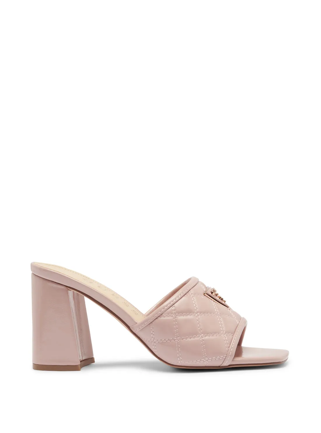 Beige Gelina Block Heels