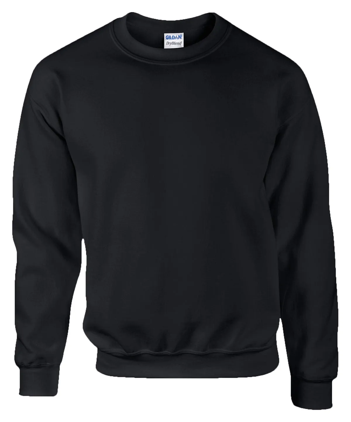 Black - DryBlend adult crew neck sweatshirt