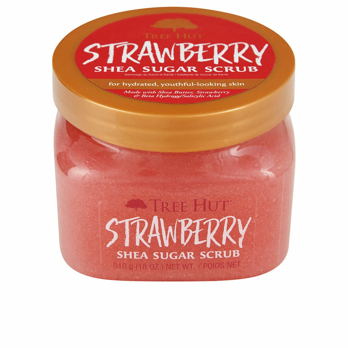 Body Exfoliator Tree Hut   Strawberry Sugar 510 g