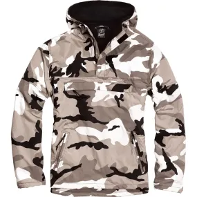 Brandit Men's Windbreaker 3001 Hooded Top Tactical Military Combat Fishing