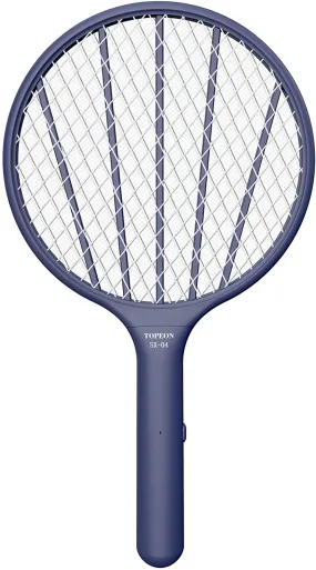 Bug Zapper Electric Fly Swatter,Handheld Mosquito Zapper Killer,3000volt Insect Fly Trap,Fly Zapper Racket for Indoor and Outdoor Pest Control (Blue)