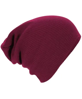 Burgundy - Slouch beanie