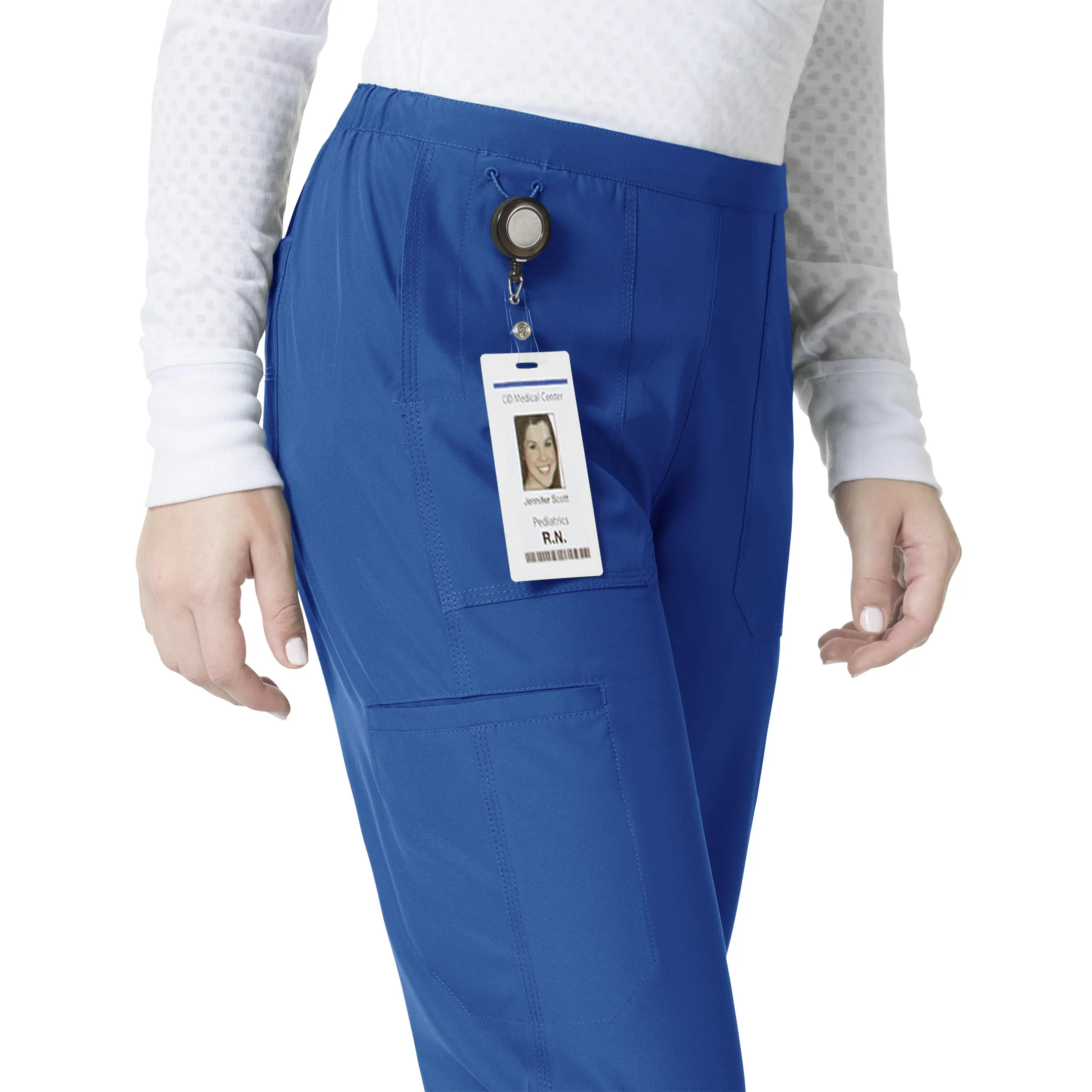 Carhartt Force Liberty Women's Flat Front Straight Leg Scrub Pant - Royal