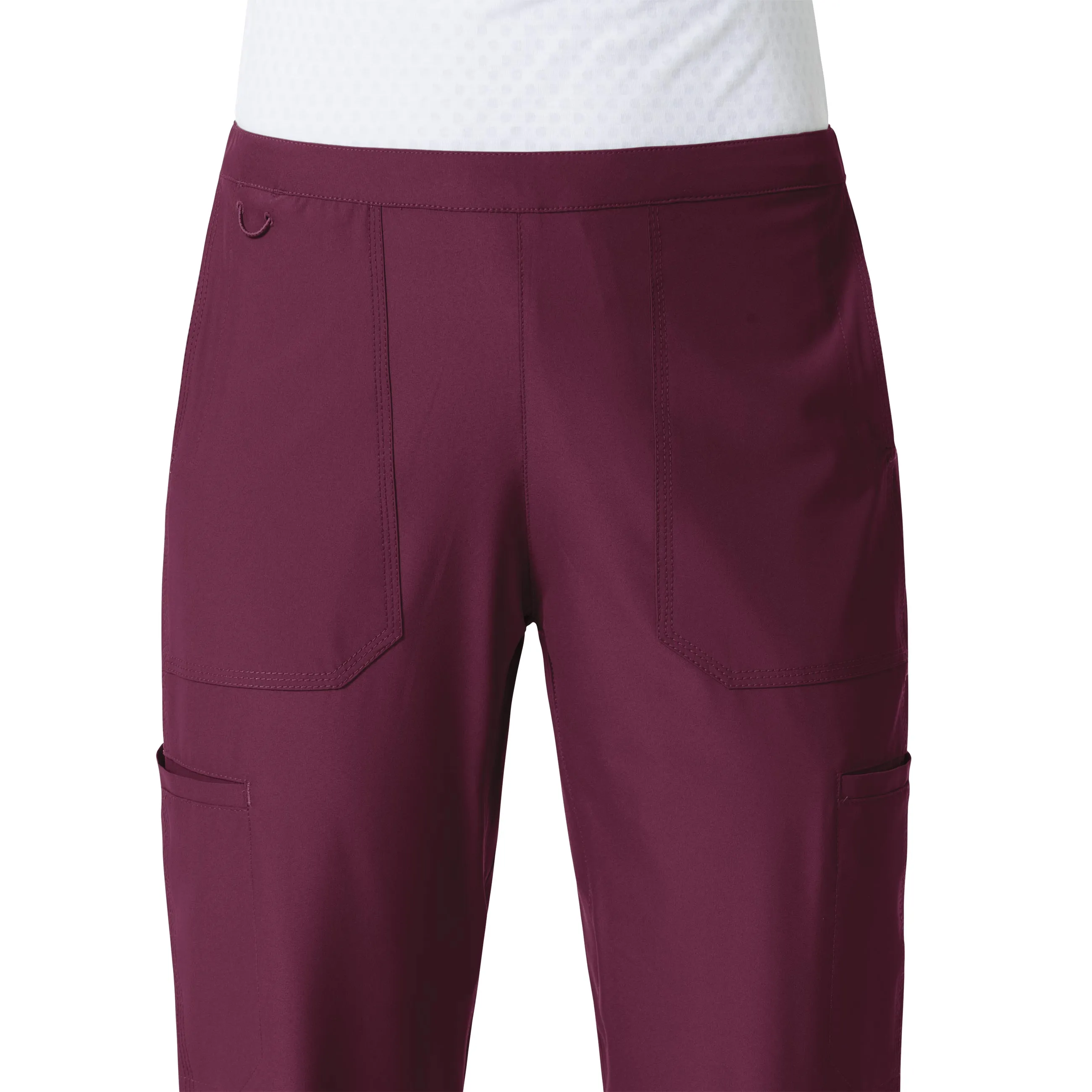 Carhartt Force Liberty Women's Flat Front Straight Leg Scrub Pant - Wine