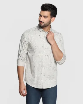 Casual Beige Printed Shirt - Frisco