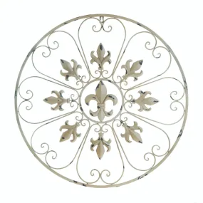 Circular Fleur De Lis Wall Decor