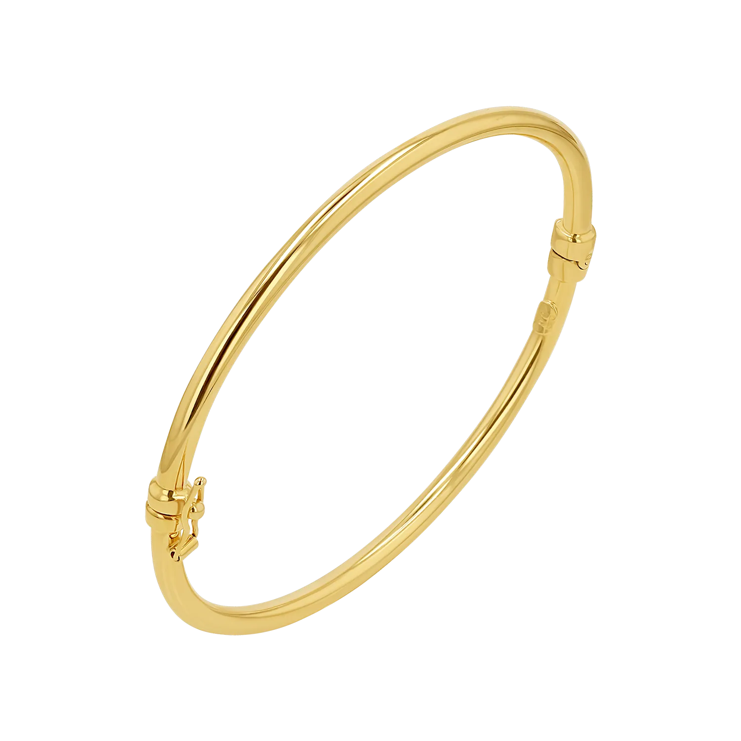 Classic Oval Tube Bangle (3mm)