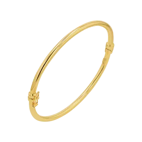 Classic Oval Tube Bangle (3mm)