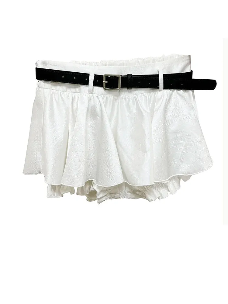 Faroush Ruffle Mini Skirt