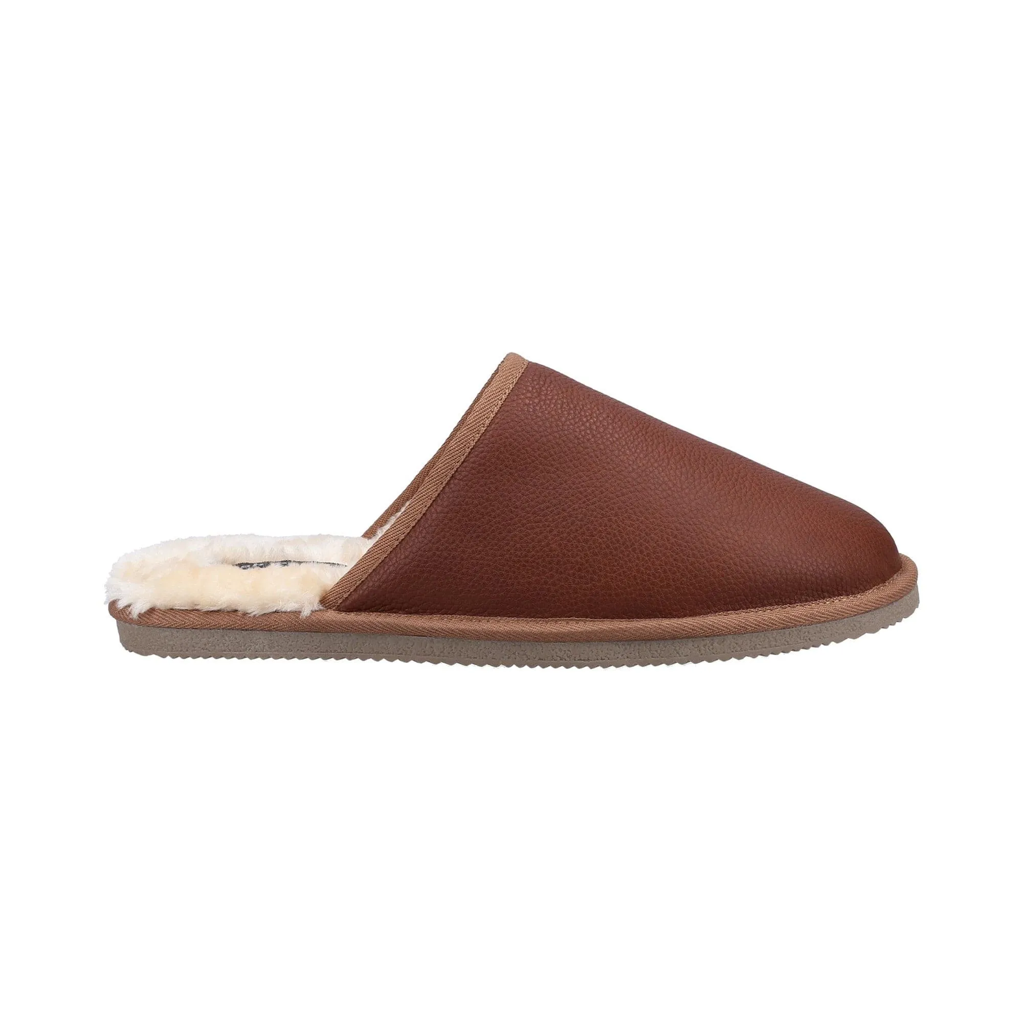 Hush Puppies Coady Leather Slipper - Tan