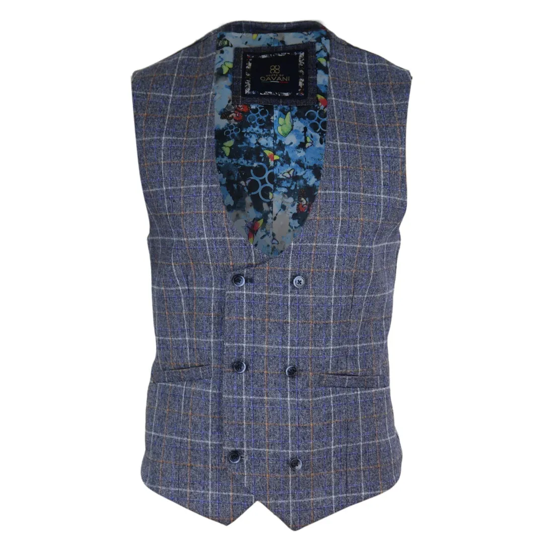 Men's Double Breasted Waistcoat 1920s Blinders Pocket Chain