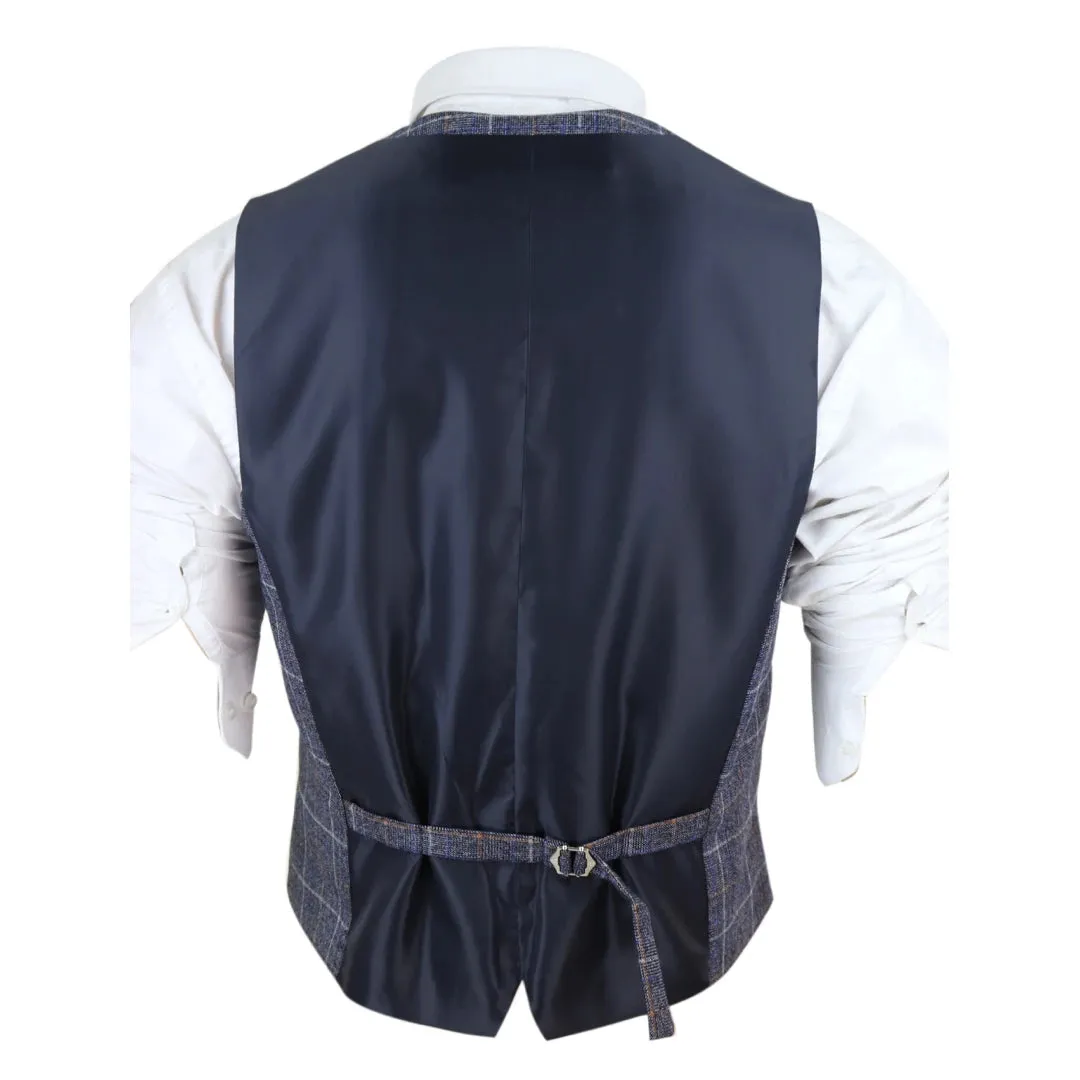 Men's Double Breasted Waistcoat 1920s Blinders Pocket Chain