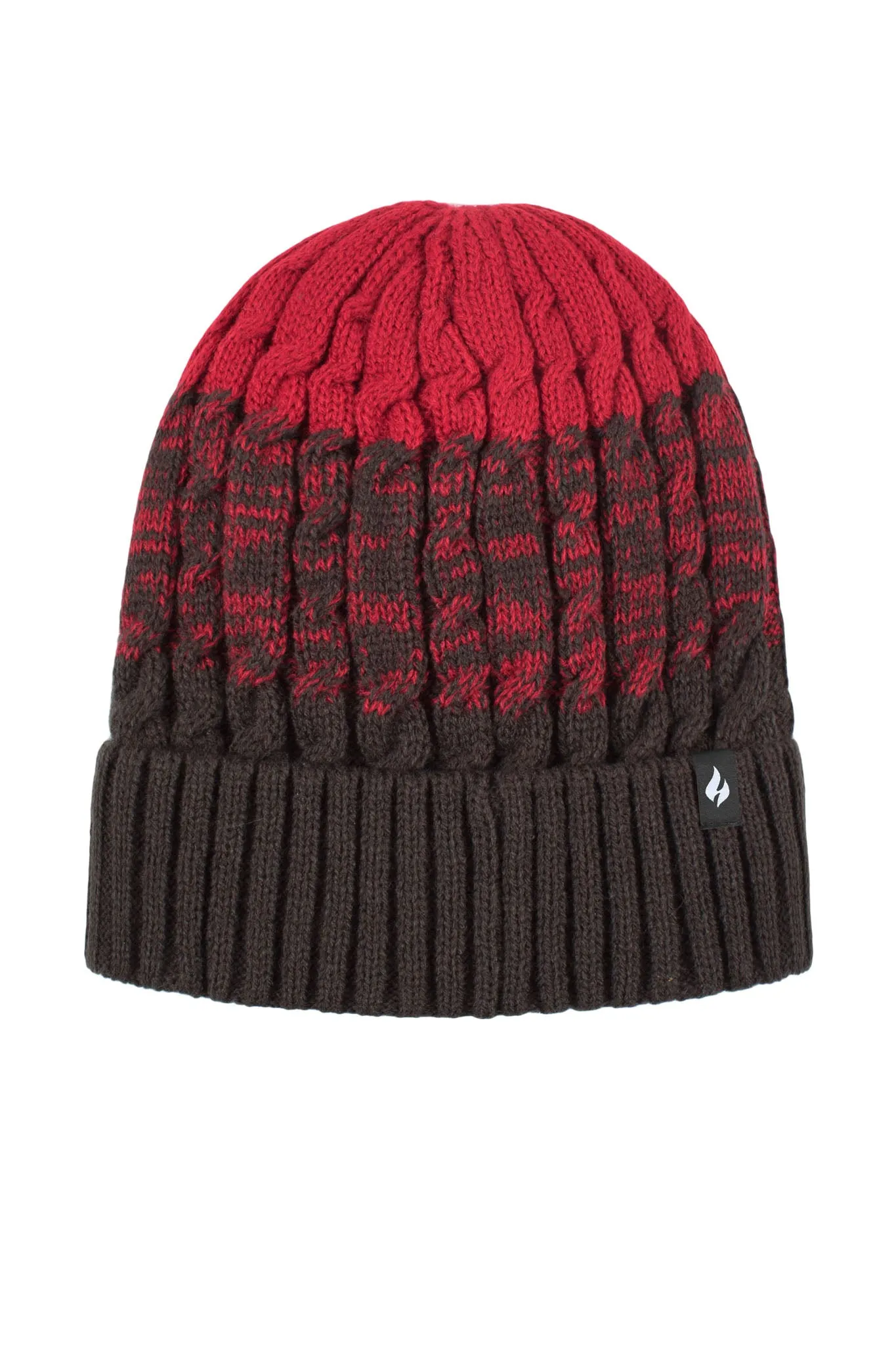 Men's Mavis Three-Tone Cable Knit Roll Up Hat