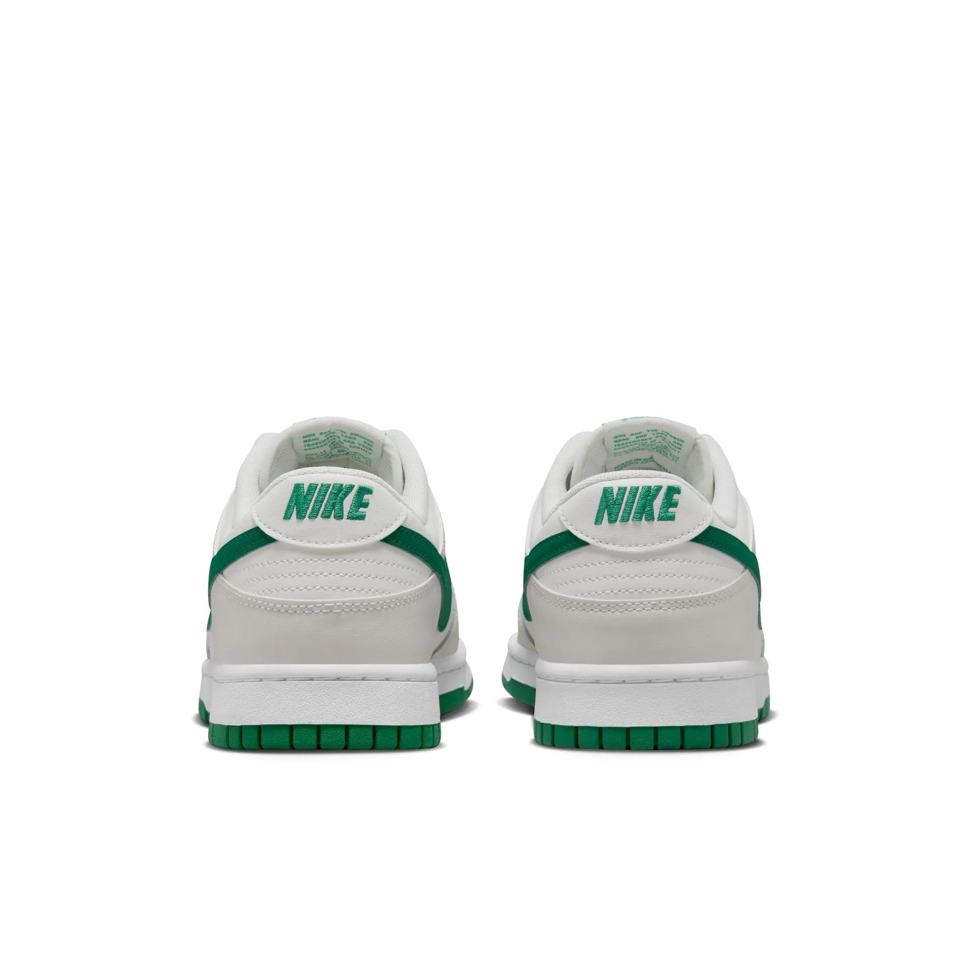 Men's Nike Dunk Low Retro- SUMMIT WHITE/MALACHITE-PLATINUM TINT