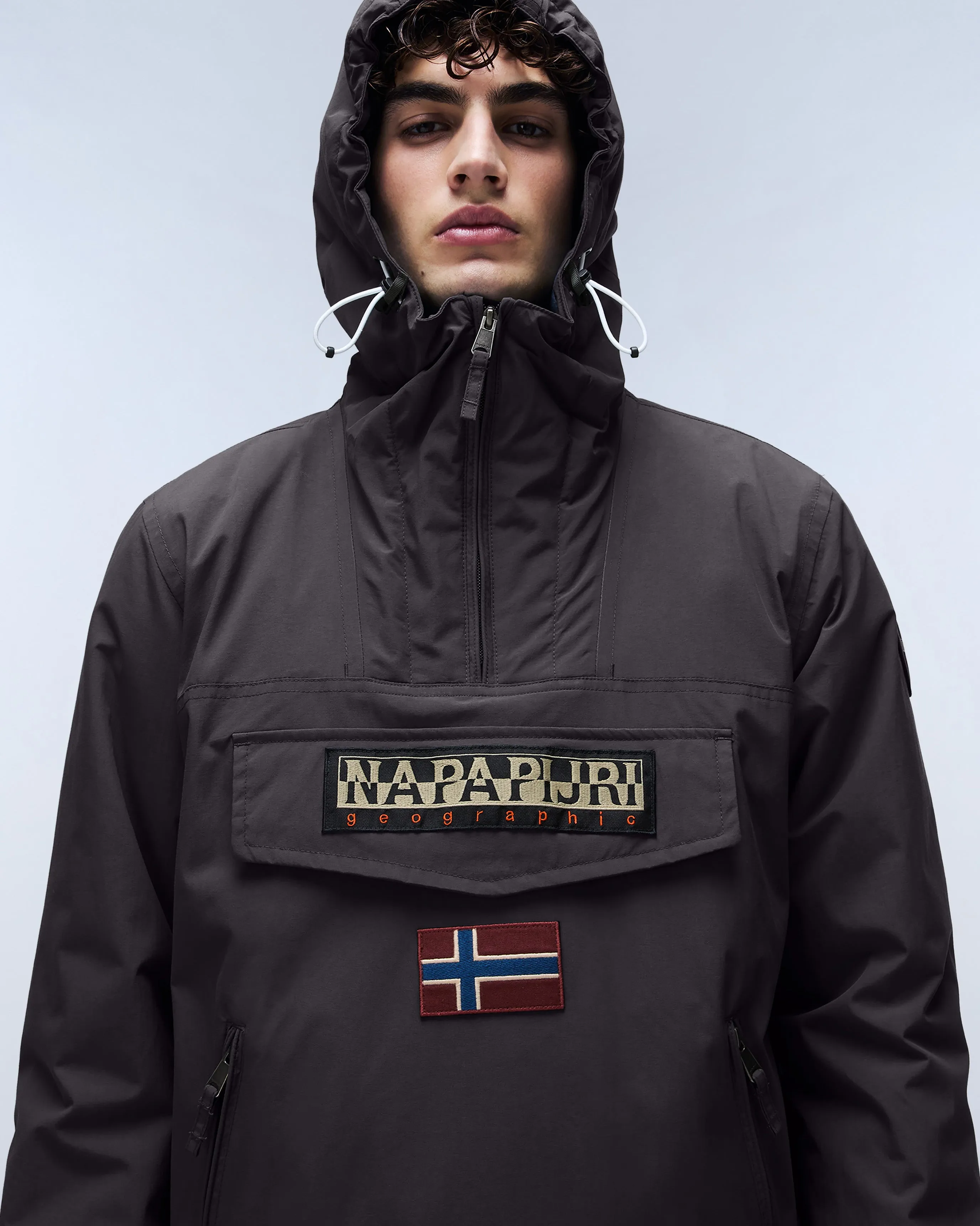 Napapijri Rainforest Pocket 2 Winter Anorak Jacket - Dark Grey