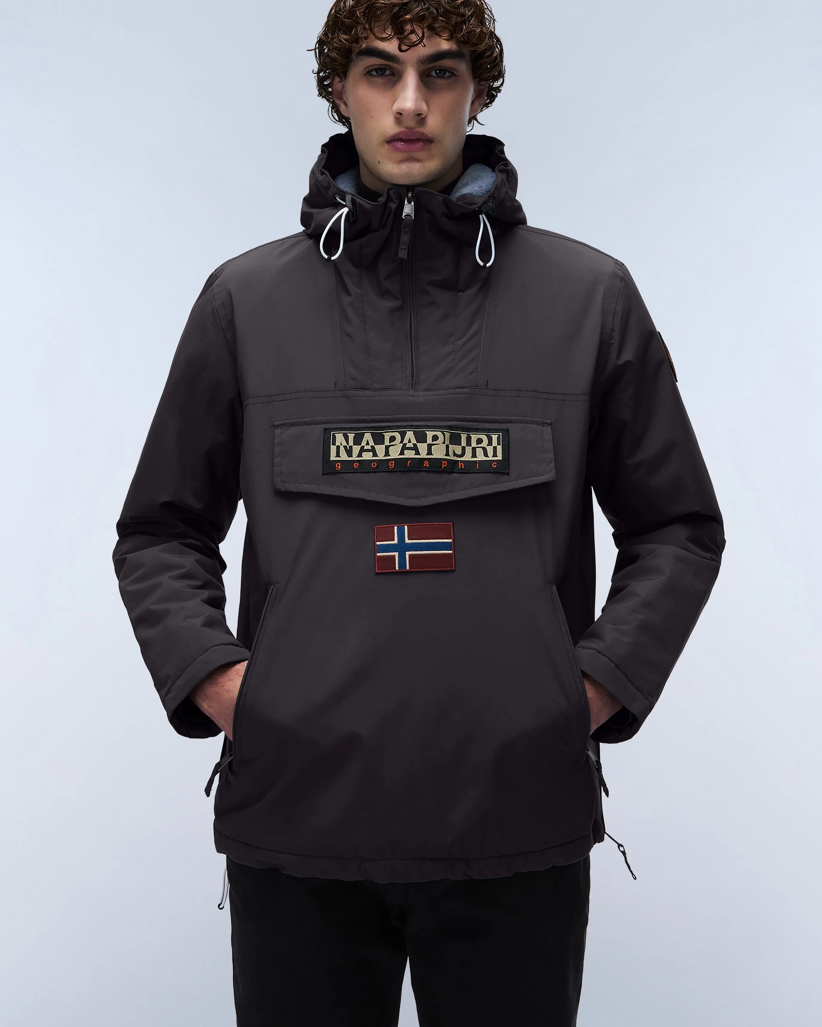 Napapijri Rainforest Pocket 2 Winter Anorak Jacket - Dark Grey