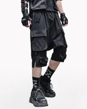 Ninja Techwear Long Cargo Shorts