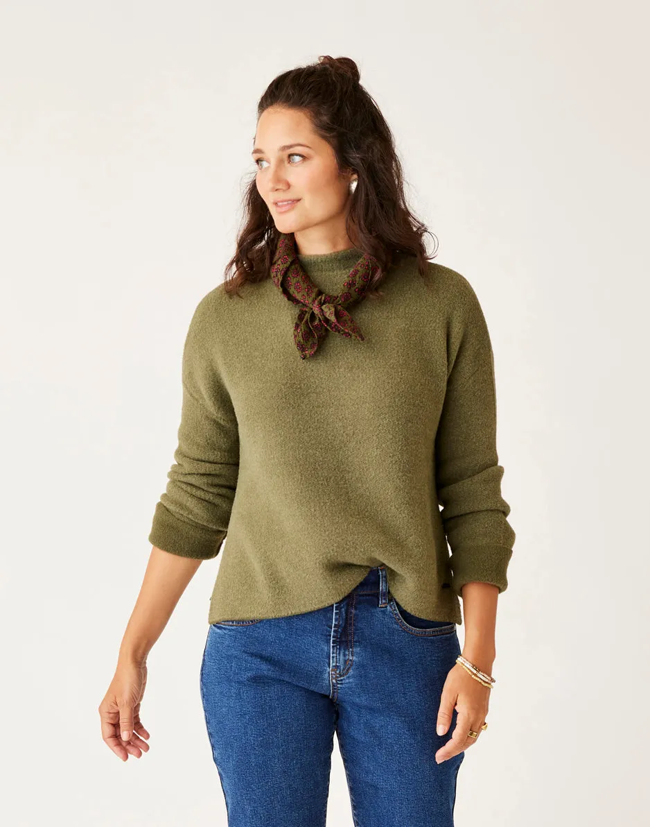 Olivia Plush Sweater: Fir Heather