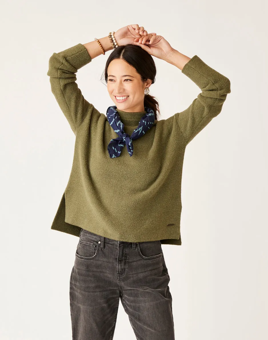 Olivia Plush Sweater: Fir Heather