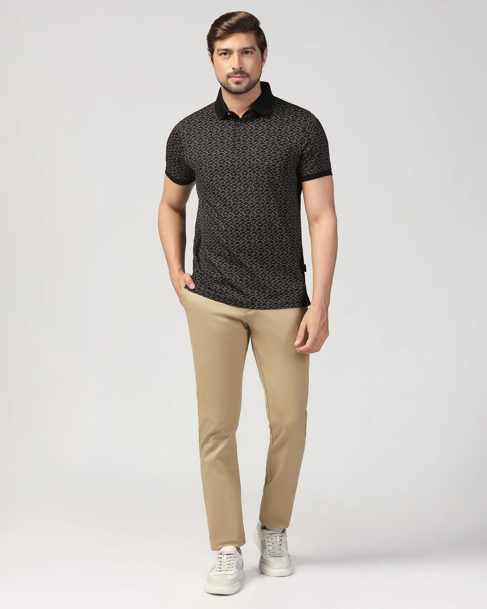 Polo Black Printed T-Shirt - Timmy