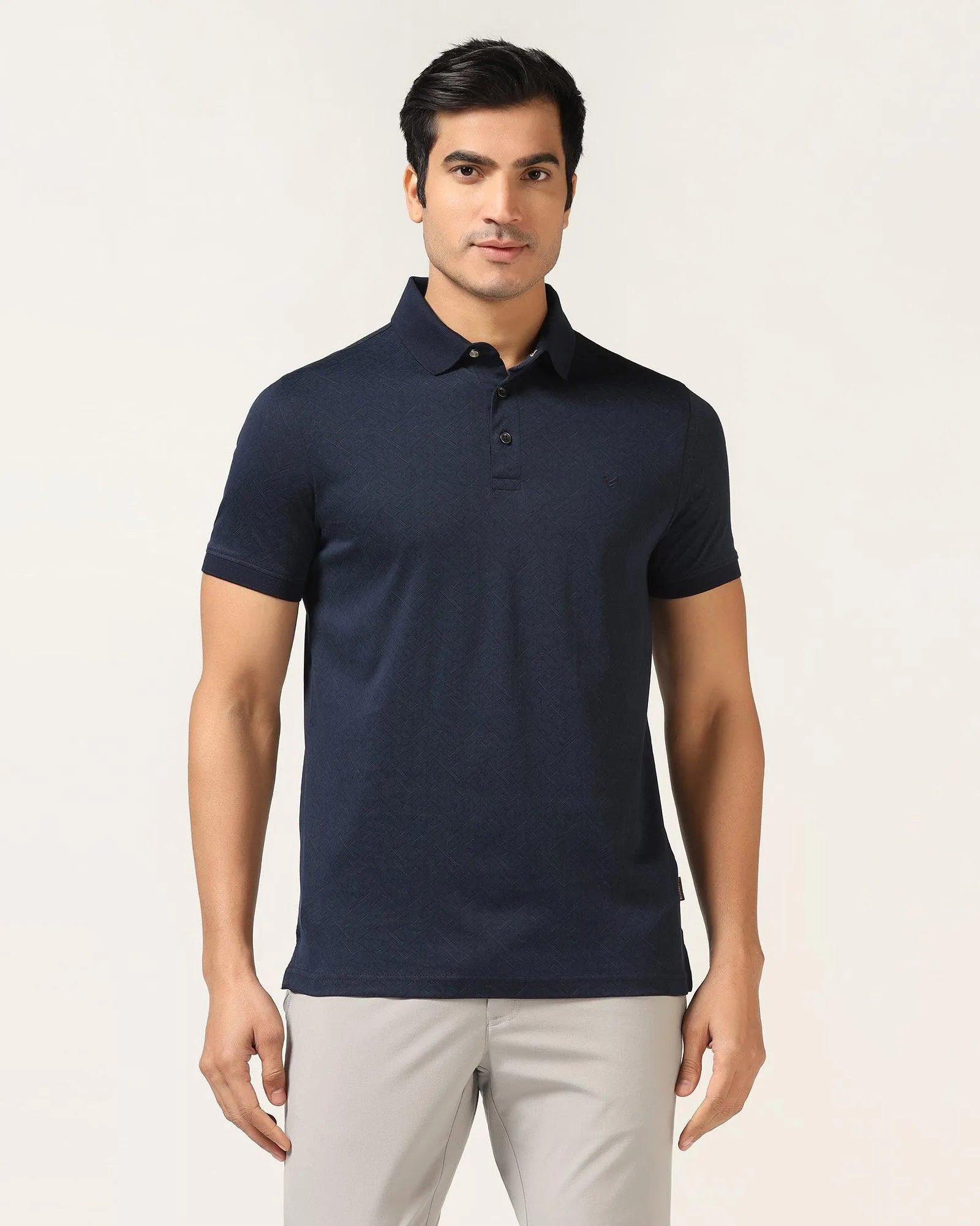 Polo Dress Blue Printed T-Shirt - Bradely