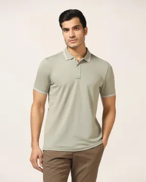 Polo Stone Green Solid T-Shirt - Walter