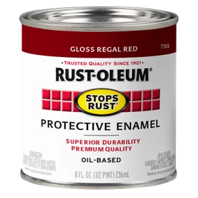 Rust-Oleum Protective Enamel Brush-On Paint Gloss Regal Red