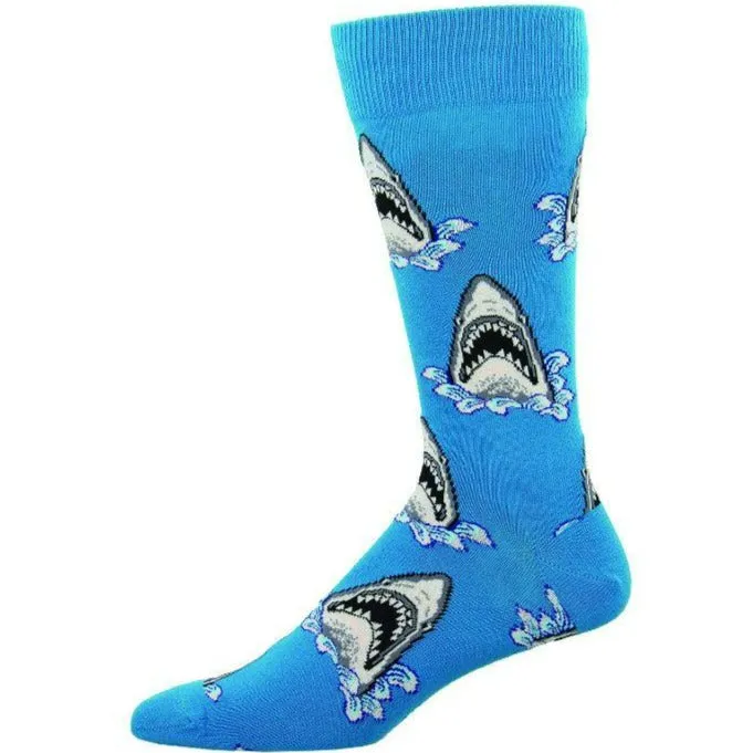 Shark Attack Men’s Crew Sock