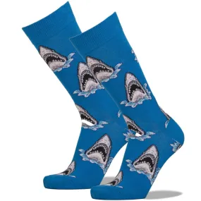 Shark Attack Men’s Crew Sock