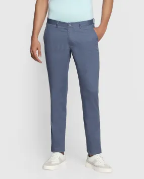 Slim Fit B-91 Casual Blue Textured Khakis - Bob