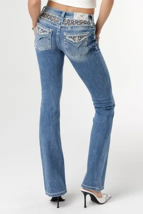 Stitched to Topaz Bootcut Jeans