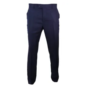 STZ41 - Men's Navy Blue Pinstripe Trousers