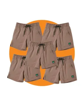 Tradies WS-4 Work Shorts 5 Value Pack - Khaki