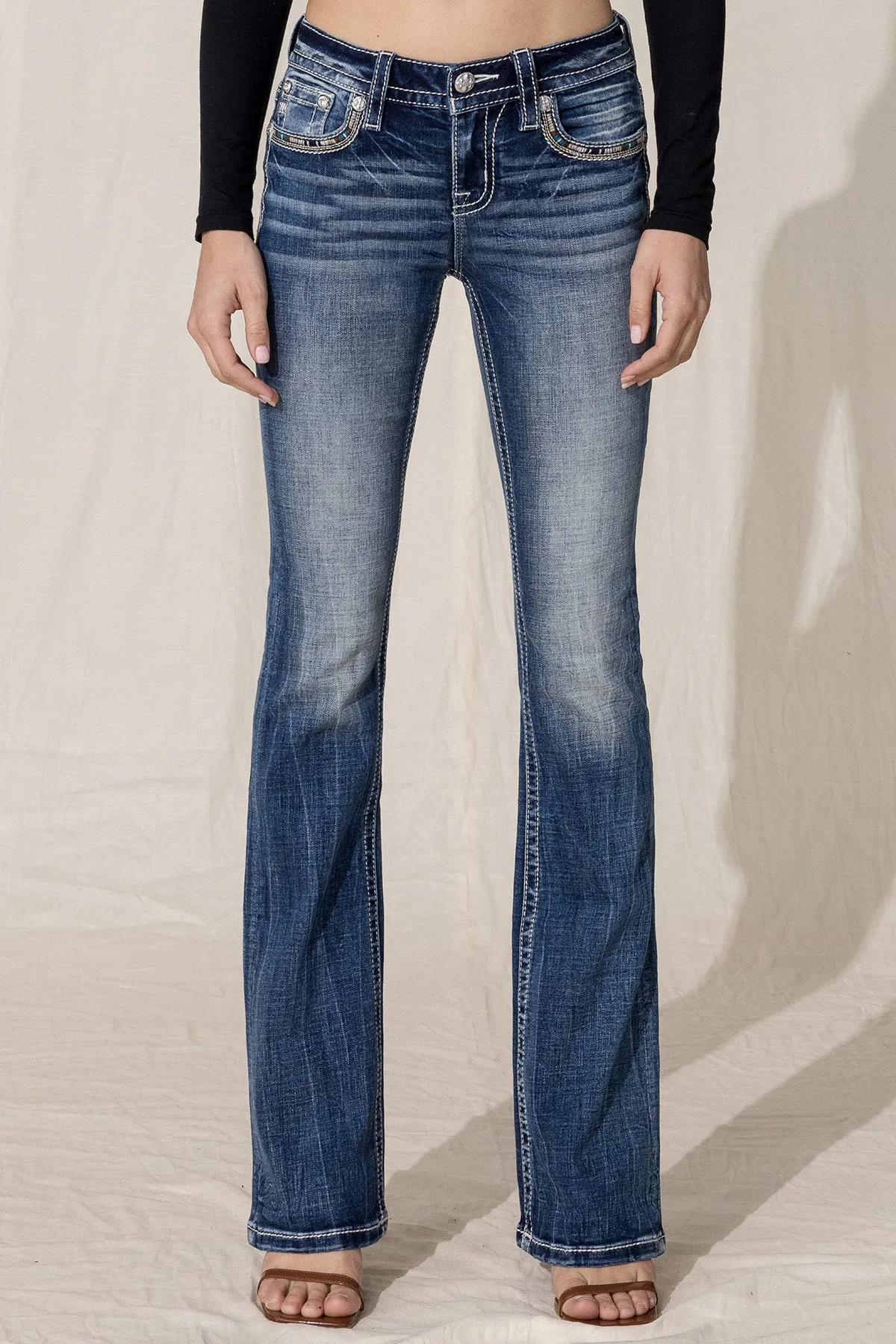 Tribal Road Bootcut Jeans