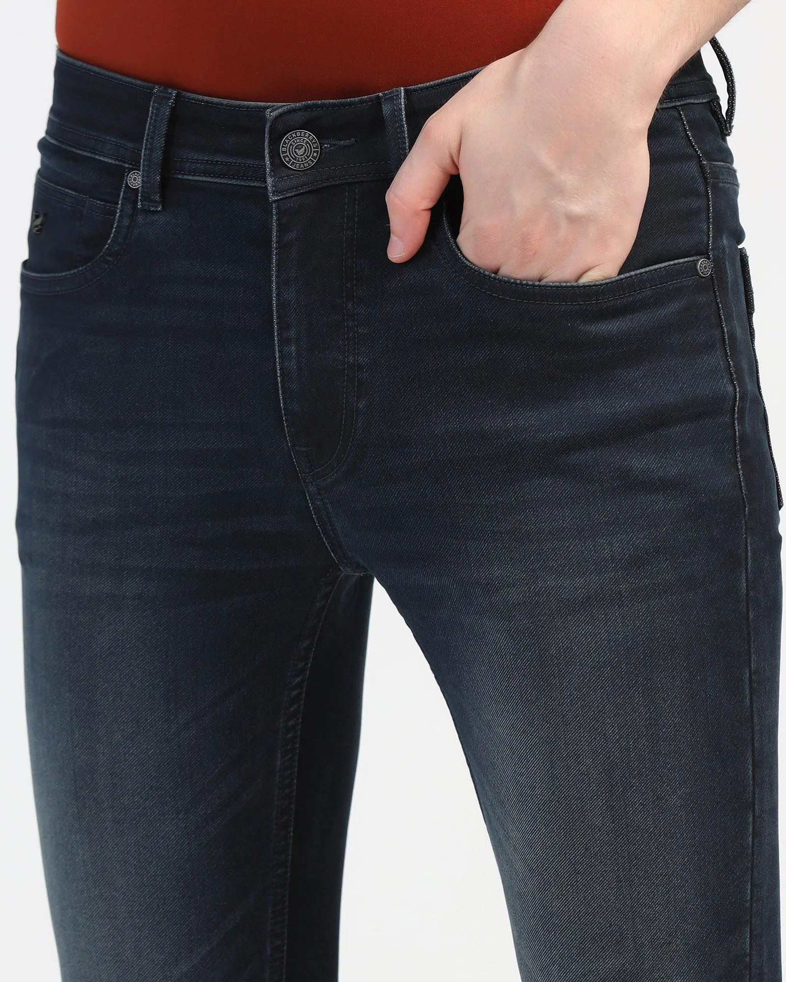 Ultrasoft Slim Yonk Fit Indigo Blue Jeans - Steve