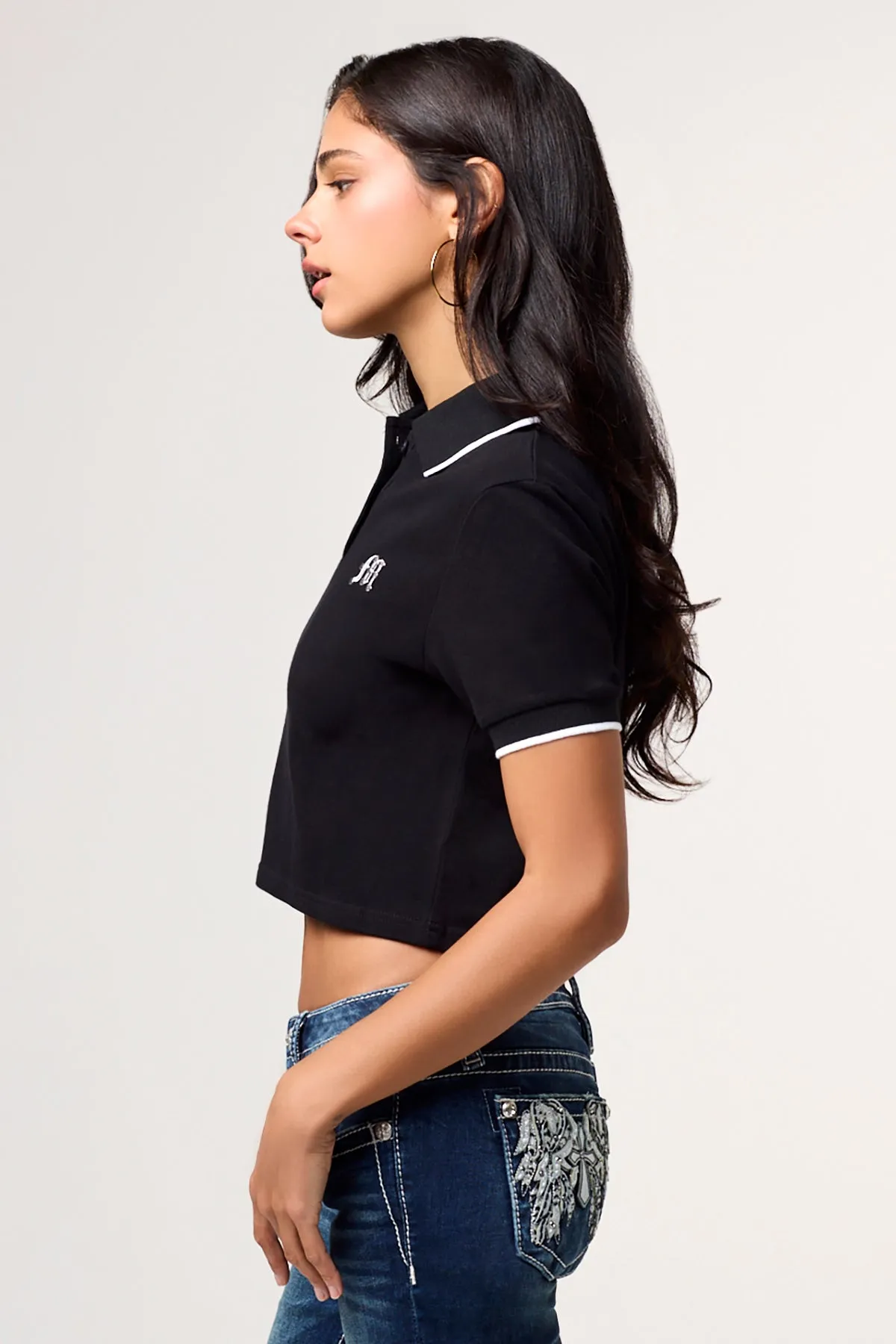 Waldorf Cropped Polo Shirt