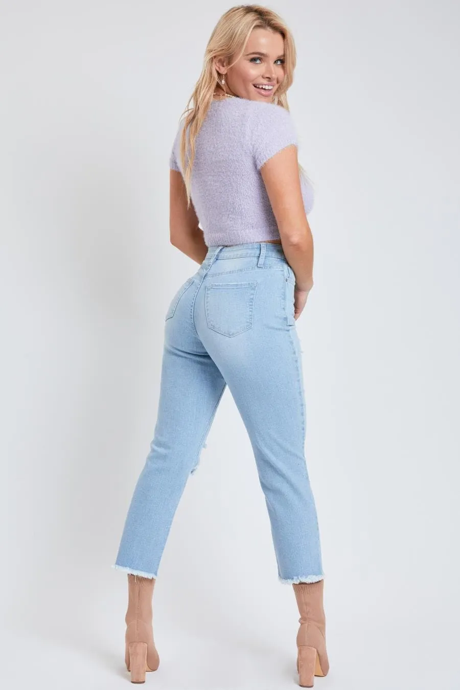 Women's Dream Straight Leg Jeans with Raw Hem