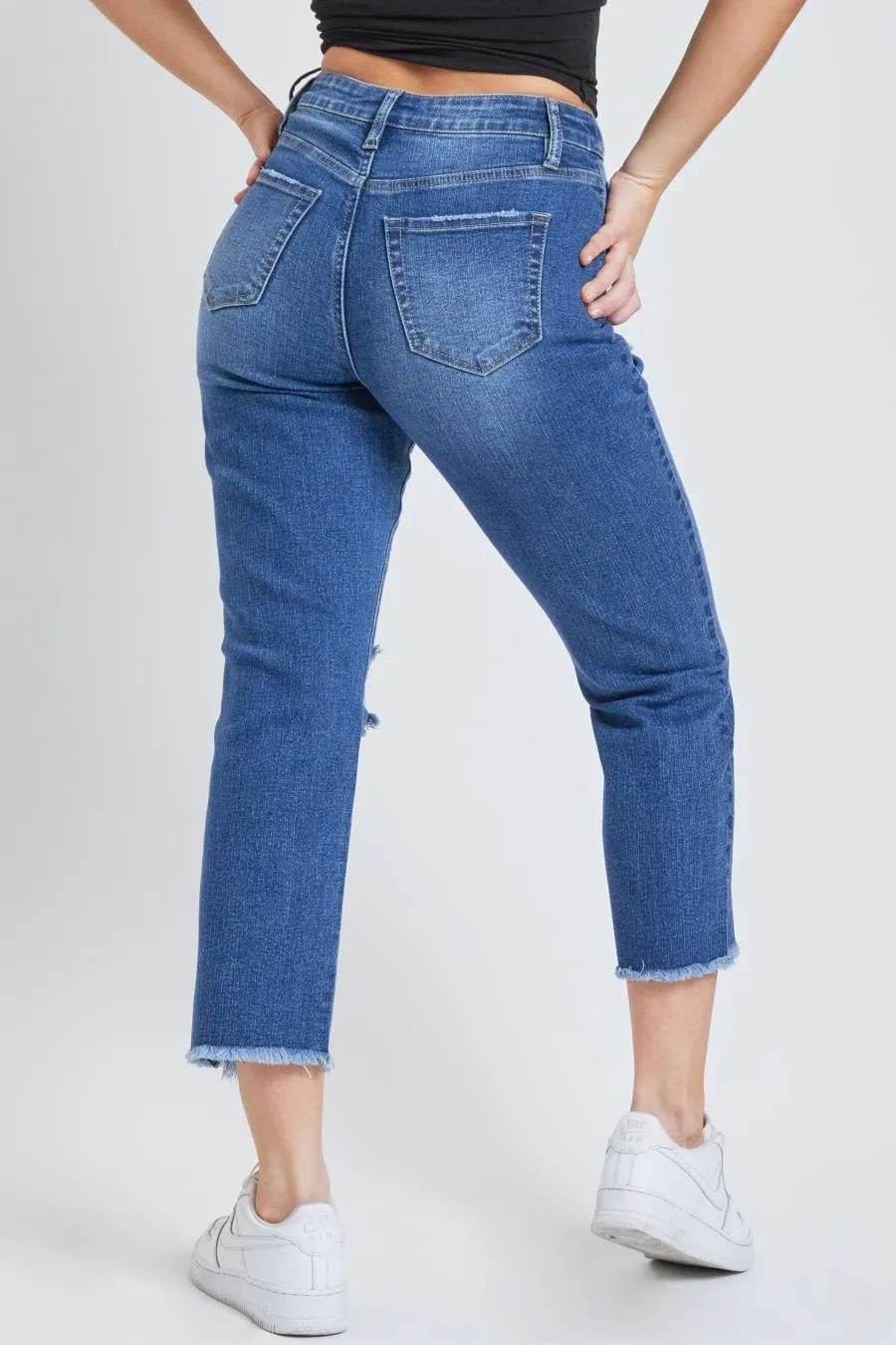 Women's Dream Straight Leg Jeans with Raw Hem